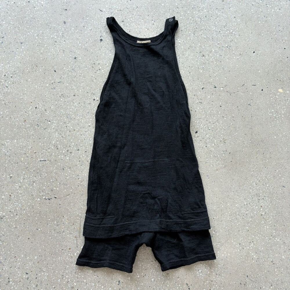 Vintage 30s Spalding Black Wool Swimsuit